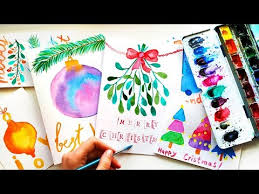 8.5×11 inch, 16×20 inch and 24×36 inch. Diy Watercolor Christmas Cards For The Artsy Just Crafting Around
