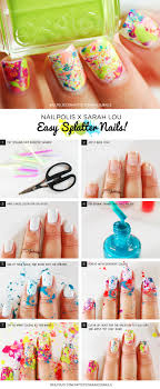 Drop a blob of pigment on the page then use a straw to blow the paint in various directions. Splatter Nail Art Designs How To Do Splatter Nails Fashionsy Com