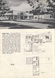 Combine This With An L Shaped First Floor Mid Century Modern House Plans Vintage House Plans Modern Floor Plans