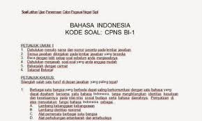 Contoh soal cpns yang diujikan dalam tes penerimaan cpns terdiri dari seleksi kompetensi dasar. Contoh Soal Cpns Gbhn