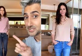 The friends star, who is also courteney cox is notoriously private about her personal life but delighted fans with a rare photo of. Tan France Helps Courteney Cox Pick Her Emmys Outfit Popsugar Fashion