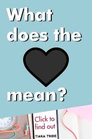 What The Different Emoji Heart Colors Mean Black Heart Emoji Heart Emoji Black Heart Meaning