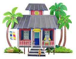 Easily hang on any wall using the wire or. Pin On Tropical Accents Pieces