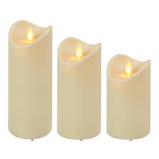 Doublet of candela and chandelle. Lumabase Weather Resistant Led Candles With Moving Flame Set Of 3 23503 The Home Depot