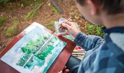 Painting at Preserves – Seal Cove Shore