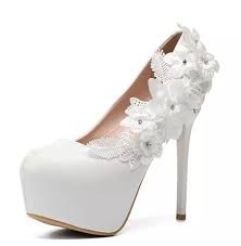 Tre le maxi categorie di riferimento: 2019 Arrivers Nuovo Sexy Fiore Bianco Da Sposa Scarpe Da Sposa Tacchi Alti Scarpe Da Donna Pompe Tacco Alto Scarpe Da Sera Del Partito High Heels Aliexpress