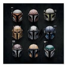 Mandalorians Helmets Poster Zazzle Com Star Wars Helmet Star Wars Images Star Wars Pictures