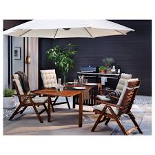 Applaro Reclining Chair Outdoor Foldable Brown Stained Ikea Wooden Outdoor Furniture Ikea Applaro Industrial Style Decor