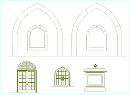 The file format of arabic motifs is dwg and can be used and modified with autocad 2004 or higher. Different View Of Islamic Door Design Dwg File Cadbull
