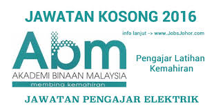 Umar izzuan bin mohd sidi june 14, 2016 at 3:24 pm. Jawatan Kosong Akademi Binaan Malaysia Abm Johor Bahru Februari 2016 Kerjakosongabm Abmjohorjobs Malaysia Johor Gaming Logos