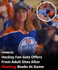 ThatViralFeed on X: Hockey Fan Gets Offers From Adult Sites After Flashing  Boobs At Game: An unexpected offer were sure 👀 t.coDqBL3WLrfJ  t.copDKv3mZGOF  X