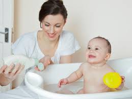 A baby's first teeth start to come in around 6 months old and will continue up through close to 3 years. Transitioning Your Child From A Baby Bath Tub