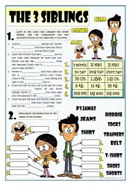 The Three Siblings Comparatives And Clothes Teaching English Grammar Teaching English English Reading