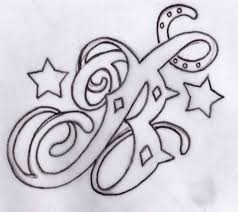 Handwritten lowercase b letter temporary tattoo. 28 Great Concept Tattoo Design With Letters