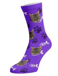 Cats, dogs, and humans are fine. Personalised Cat Socks Pawsify