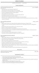 Dismantling vehicles using hoists and hand tools to gain access to and remove defective parts. Heavy Equipment Mechanic Resume Sample Mintresume