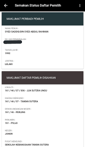 Anda tidak layak mengundi sekiranya nama anda tidak disenaraikan dalam daftar pemilih. Tukar Tempat Mengundi