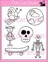 Download this product to take a closer look at the amazing detail on this hand drawn vector genius clipart illustration! Word Families Sk Blends Clip Art Skateboard Skeleton Ski Skirt Skull Sky