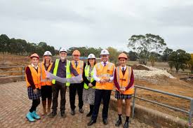Education Minister Inspects New Armidale College Construction Adam Marshall