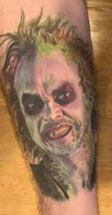 Healed up (5 months) Beetlejuice by Paul Acker, Seance Tattoo in Bensalem  PA : r/tattoos