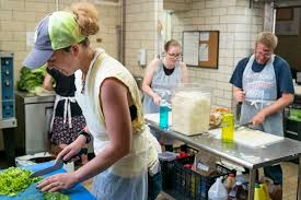 volunteer at a soup kitchen, it's more