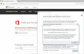 My current temporary solution : How To Install Access 2016 Runtime In Windows 10 In Office 2016 Click To Run Environment