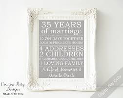 Anniversary Gift For Parents Personalized Gift For Husband Or Wife W 35th Wedding Anniversary Anniversary Gifts For Parents 35th Wedding Anniversary Gift