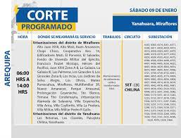 Corte de luz por impago: Arequipa Corte De Servicio Electrico En 7 Distritos Este Sabado 9
