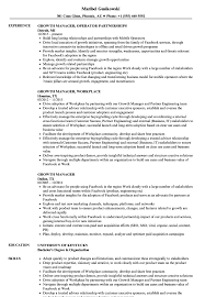 growth manager resume samples velvet jobs