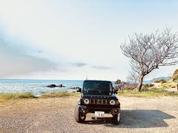 越前海岸にて ジムニーシエラ ジムニー 海岸