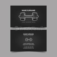 20% off with code zwednesday20 ends today girly rose gold personal trainer business card. Personal Trainer Business Card Template Stock Vector Crushpixel