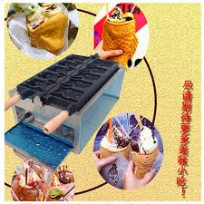 Popular Open Mouth Fish Cake Machine 5pcs Ice Cream Fish Mouth Bread Baking Machine Taiyaki Fish Cake Grill Zf Fish Cake Cake Machine Waffles Maker