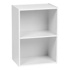 Kings brand furniture white wood 4 cube organizer storage bookcase. Iris Usa 2 Shelf Wooden Bookcase Or Storage Shelf Painted White Finish Walmart Com Walmart Com