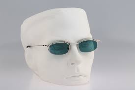 Contro Verse 3900 242 17, Vintage 90s Steampunk Silver Small Rectangle  Sunglasses Mens & Women NOS