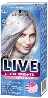 Live Ultra Brights Or Pastel Steel Silver Silver Hair Dye Silver Hair Dye Silver Hair Color Dyed Hair