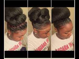 Hey Everyone Here Is My Top 3 Favorite High Bun Styles Products Used Cantu Leave In Conditioner Eco S Natural Hair Styles Natural Hair Bun Styles Bun Styles