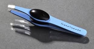 Amazon Com Trend Tweeze Led Lighted Tweezer Blue Stainless Steel G3 Led Lighted Precision Tweezer Blue Storage Tube Replacement Light Battery Bright Led Precision Tweezers Beauty