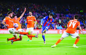 4:0 for games that were decided on penalties the score after 120 minutes will. Messi Strikes Twice Again As Barcelona Routs Osasuna 7 1 Arab News