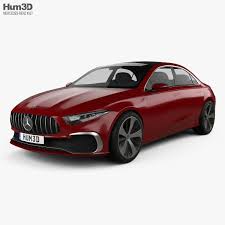 3d Model Of Mercedes Benz A Sedan Concept 2017 Mercedes Benz Benz Sedan