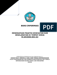 Bila mendengar kata keamanan, kesehatan dan keselamatan kerja biasanya yang langsung terbayang ialah alat lindung diri dalam proyek misalnya helm, sarung tangan, tali pengaman, sepatu safety, atau pakaian tahan api. 02 Buku Informasi Menerapkan Praktik Kesehatan Dan Keselamatan Di Tempat Kerja