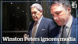 Winston Peters refuses to answer media questions