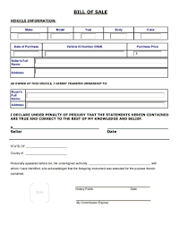 car bill of sale pdf printable template as is bill of sale
