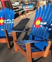 Colorado Ski Chairs Outdoor Furniture Ski Furniture Colorado Gifts Outdoor Chairs Colorado Skiing Colorado Gift