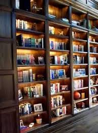 A Library Shelf Should Have Led Light Strips Bookcase Lighting Bookshelf Lighting Home Library Design