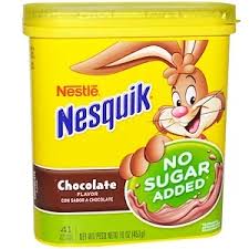 Nesquik Nestle Chocolate Flavor No Sugar Added 16 Oz 453 G Iherb In 2020 Nesquik Chocolate Flavors Chocolate Milk Mix