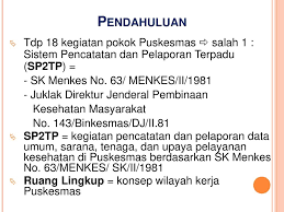 Sistem Pencatatan Dan Pelaporan Puskesmas Sp3 Ppt Download