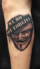 Dun Like The Quote But Great Mask Capture V For Vendetta Tattoo Tattoos Mask Tattoo