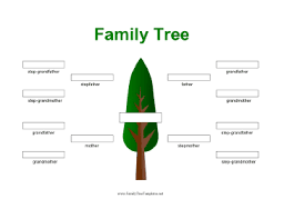 Step Parent Relationships Can Be Honored On This Full Color Family Tree Which Is Perfect For Children I Family Tree Template Family Tree Family Tree Printable