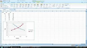 How To Change The X And Y Axis In Excel 2007 When Creating Supply And Demand Graphs Youtube