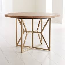 Hayes 48 Round Acacia Dining Table Reviews Crate And Barrel In 2020 Modern Round Dining Room Table Dining Table Crate And Barrel